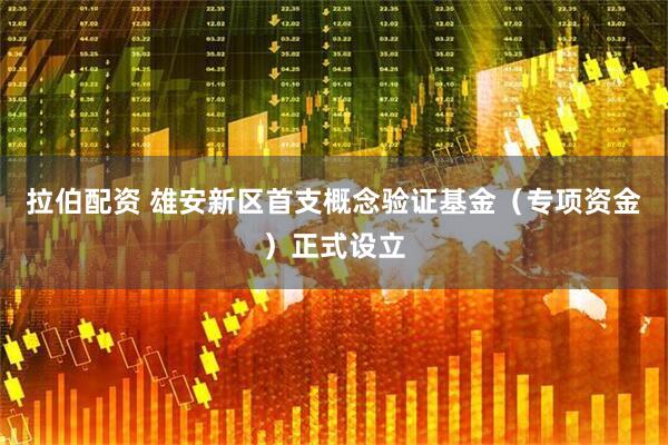 拉伯配资 雄安新区首支概念验证基金（专项资金）正式设立